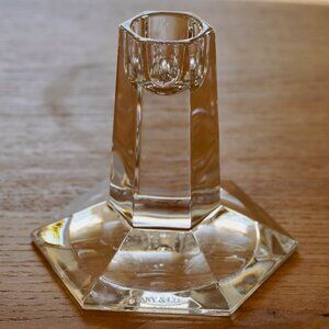 Tiffany & Co Frank Lloyd Wright 1986 Crystal Candle Stick, 3.5 in